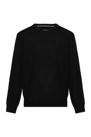 Emporio Armani Wool sweater with monogram | Men's Clothing